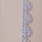 1 Yard 1" Silver Metallic Scalloped Narrow Lace Trim For Garments Or Crafts